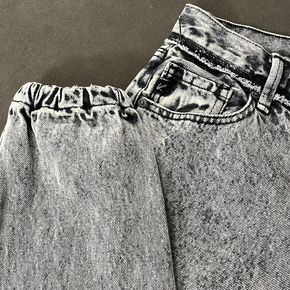 Kancan 5/26 acid wash jogger jeans 5 pockets zipperfly 100% cotton - Picture 5 of 12